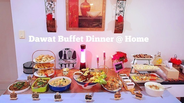 'Dawat Buffet Dinner by Kabab & Biryani Cuisine KBC | Dawat menu ideas | How to arrange Buffet Table?'