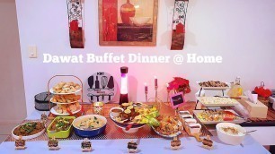 'Dawat Buffet Dinner by Kabab & Biryani Cuisine KBC | Dawat menu ideas | How to arrange Buffet Table?'