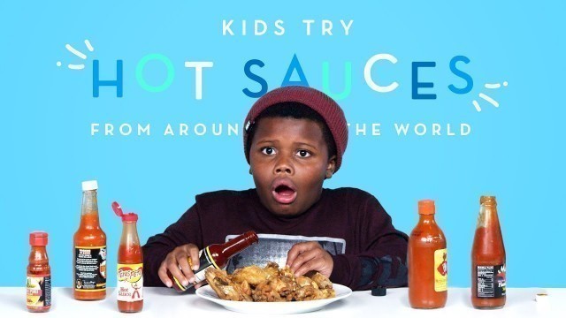 'Kids Try Hot Sauces from Around the World | Kids Try | HiHo Kids'