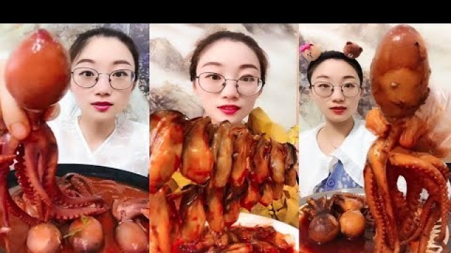 'Spicy and Live Mukbang Eating Seafood ASMR  Delicious Octopus, Lobster | Chinese food #31 