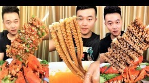 'Eating show compilation chinese food octopus | eat plenty of food'