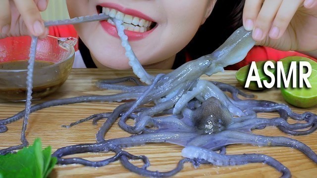 'ASMR Mukbang eating Alive octopus (exotic food) eating sounds Part 04 먹방  | LINH-ASMR'
