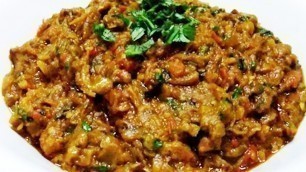 'How to Make Spicy Baingan Bharta | तीखा बैंगन का भरता |  Food Junction Latest 2018'