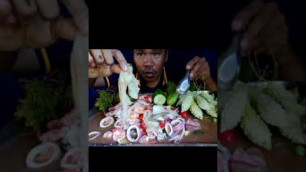 'ASMR Eating spicy salad octopus _Mukbang thai food  _  Thai eating show  _ ASMR Food #159'