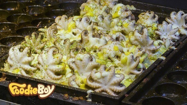 '주꾸미야끼 / Short Arm Octopus Takoyaki - Taiwanese Street Food / 타이베이 스린야시장'