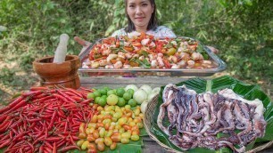 'Super Spicy Octopus Salad Recipe | Eating Octopus So Delicious | Mouth Watering Food'