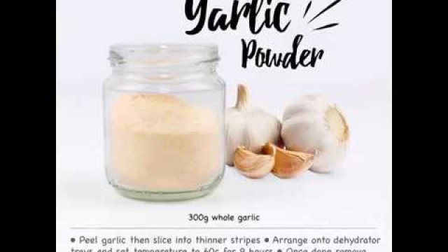 'How to Make Garlic Powder - Himmel V3 Dehydrator'