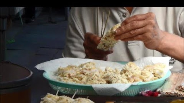 'Hong Kong Street Food. Chinese Fish Balls Made, Cooked and Served in Cheung Chau Island'