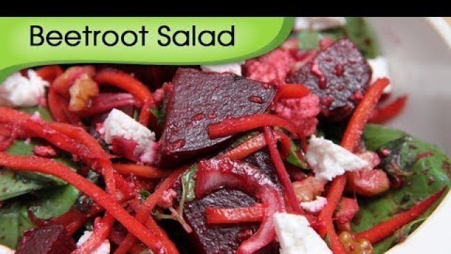'Beetroot Salad - Simple Healthy Homemade Vegetarian Salad Recipe By Ruchi Bharani'