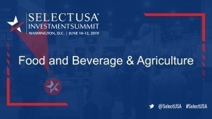 '2019 SelectUSA - Food and Beverage & Agriculture - 20190612.2'