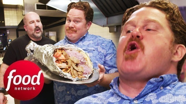'Can Casey Finish This 8-POUND Greek Sandwich In Under 30 Minutes? | Man V Food'