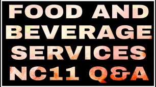 'POSSIBLE ORAL QUESTIONING NC11 EXAM FOR FOOD AND BEVERAGE SERVICES | MichelleChannel'