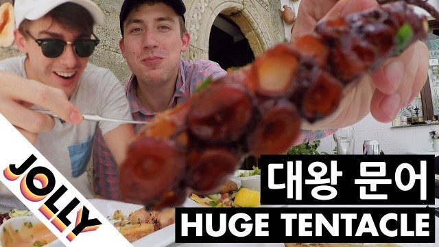 'BEST GREEK FOOD!? Fried Cheese and Giant Octopus