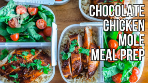 'Healthy Chocolate Chicken Mole Bodybuilding Meal Prep Hack / Pollo con Mole Mexicano'