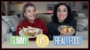 'GUMMY VS REAL FOOD #4 || fraoules22'