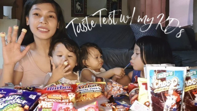 'BATANG 90\'s |CHILDHOOD PINOY SNACKS TASTE TEST WITH MY KDs'