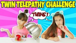 'TWIN TELEPATHY CHALLENGE! Real vs Gummy Edition | Emily and Evelyn'