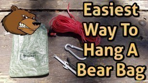 'Easiest Way To Hang A Bear Bag | Lite AF Rock Sack Kit | PCT Style'
