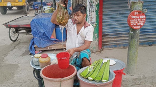 'Aloe vera juice - Healthy Street Food || Popular Street Food of Bangladesh'