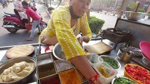 'Sujal Aunty ka Special Raja Rani Paratha | @ 150 Rs | Indian Street Food Surat'