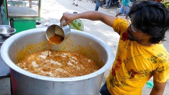 'India\'s Most Popular Biryani Making Center @ Tirupati | Indian Street Food | Street Foodos'