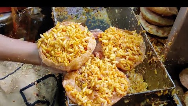 'Famous Bhel Kachori of Vadodara | India’s Biggest Kachori Chat ! Indian Street Food'