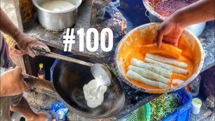 'Making 100 Crispy Spring Roll On Street Side | Indian Street Food'