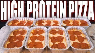 'BODYBUILDING DEEP DISH PIZZAS FOR THE WHOLE WEEK | High Protein Low Carb Anabolic Meal Prep Recipe'