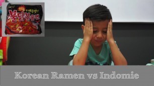 'Indonesian Kids : React to Korean Ramen vs Indomie'