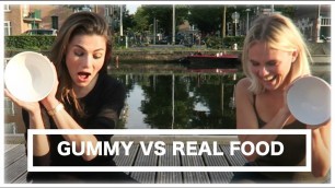 'GUMMY vs REAL FOOD CHALLENGE met JINDRA & WINACTIE (closed) - Lisa Michels'