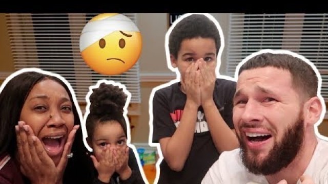 'KIDS REACT TO PARENTS IN PAIN!'