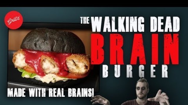 'Lamb BRAIN Burger from GRILL\'D (The Walking Dead Burger)'