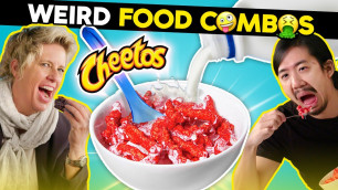 'Adults React To And Try The WEIRDEST Food Combinations | Try Not To Get Mad Challenge'