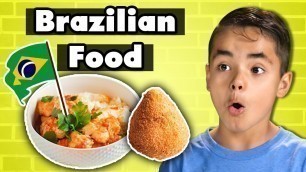 'Kids Try Brazilian Food | Kids Vs. Food'
