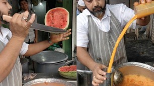 'WATERMELON CUTTING NINJA | Crazy Juice Making Skills | Indian Street Food'