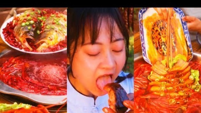 '[MUKBANG] SUPER SPICY FOOD CHALLENGE |  Eating Chili | tiktok china#19'