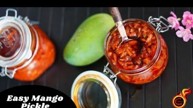 'Easy Instant Mango Pickle |മാങ്ങാ അച്ചാർ ഇങ്ങനെ ഉണ്ടാക്കി നോക്കൂ| Manga Achar | Manga Urugai |Ep:813'