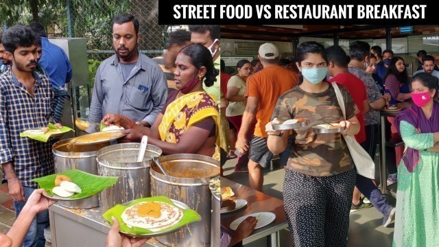 'Breakfast Crazy Rush | Indian Street Food Vs Restaurant Morning Rush | Cheap Street Food Compilation'