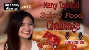 'MANY TOPOKKI SPICY FOOD CHALLENGE || VLOG 15'
