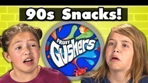 'KIDS TRY 90s SNACKS! #2 | Kids Vs. Food'