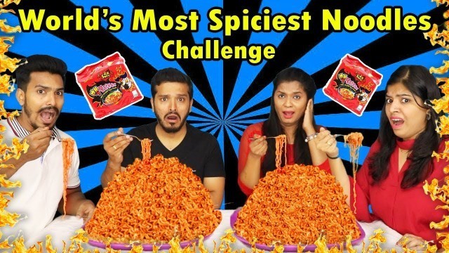 'WORLD SPICEST NOODLES Eating Challenge | Spicy Korean Noodles Eating Competition'