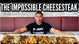 'INSANE CHEESESTEAK CHALLENGE! Giant Philly Cheesesteak Sandwich | Man Vs Food'
