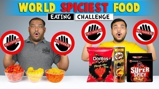 'NO HAND SPICY FOOD EATING CHALLENGE | Spicy Noodles Challenge | Eating Competition | Viwa Food World'