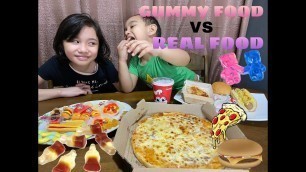 'REAL FOOD VS GUMMY FOOD CHALLENGE (TINOYO SI PORKY, ANG TAKAW!) | 2nd VLOG ~Philippines'