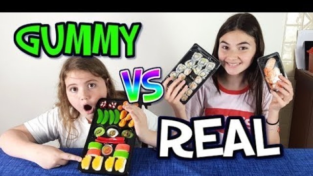 'GUMMY VS REAL FOOD  CHALLENGE'