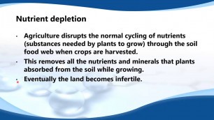'E.7.1 Discuss salinization, nutrient depletion and soil pollution as causes of soil degradation.'