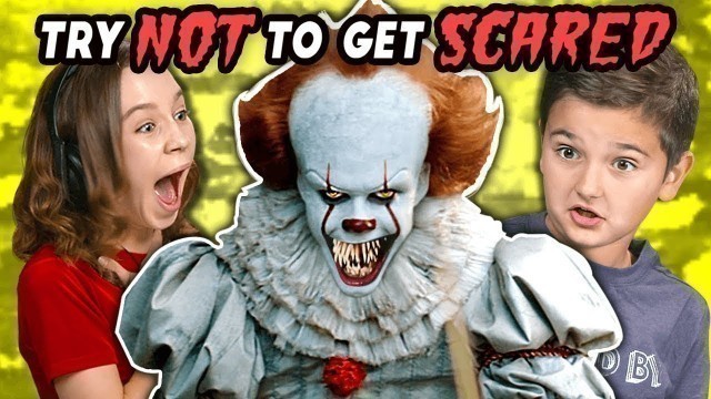 'Kids React To Try Not To Get Scared Challenge'