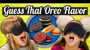 'GUESS THAT OREO CHALLENGE! (Kids Vs. Food)'