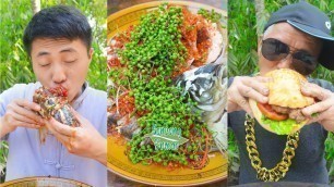 'Spicy Food Challenge! Hot Pot and Lamb Chops || Funny Mukbang || Songsong and Ermao'