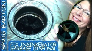 'How to REPLACE GARBAGE DISPOSAL GARBAGE DISPOSER & GASKET! Insinkerator! Sprig Barton In-Sink-Erator'